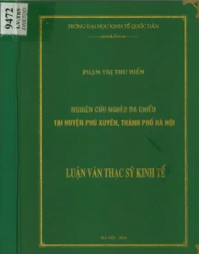 Nghiên cứu nghèo đa chiều tại huyện Phú Xuyên, Hà Nội