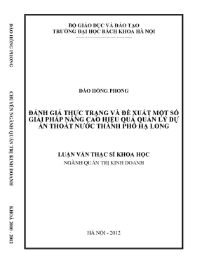 Giải pháp nâng cao hiệu quả quản lý dự án thoát nước tại