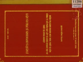 Quản Trị Kinh Doanh Máy Móc Thiết Bị: Nghiên Cứu Từ Công