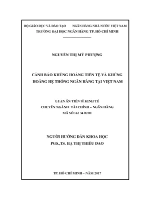 Nghiên cứu về khủng hoảng tài chính và hệ thống ngân