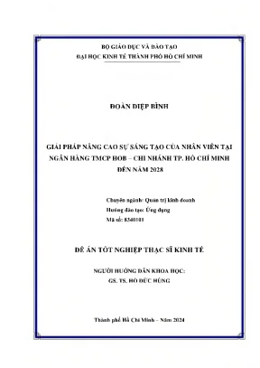 Giải Pháp Nâng Cao Sự Sáng Tạo Của Nhân Viên Tại Ngân