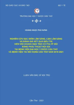 Nghiên Cứu Kết Quả Điều Trị Viêm Mũi Xoang Mạn Tính Có