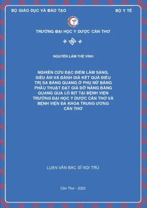 Nghiên Cứu Đặc Điểm Lâm Sàng và Kết Quả Điều Trị Sa Bàng