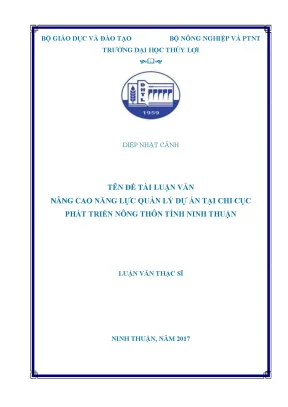 Nâng Cao Năng Lực Quản Lý Dự Án Tại Chi Cục Phát Triển