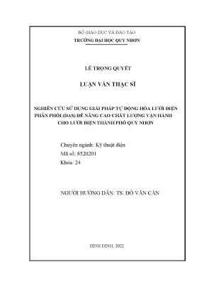 Nâng Cao Chất Lượng Vận Hành Lưới Điện Phân Phối Tại Quy
