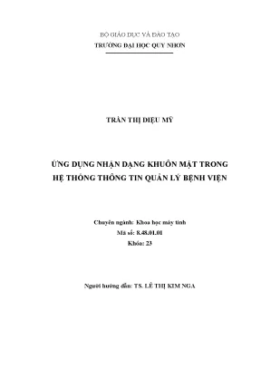 Ứng Dụng Nhận Dạng Khuôn Mặt Trong Quản Lý Bệnh Viện