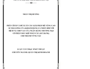 Giải Pháp Nâng Cao Sự Hài Lòng Khách Hàng Đối Với Dịch
