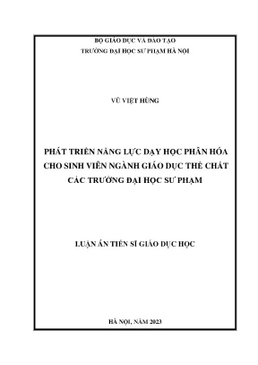 Nâng cao năng lực dạy học phân hóa cho sinh viên giáo