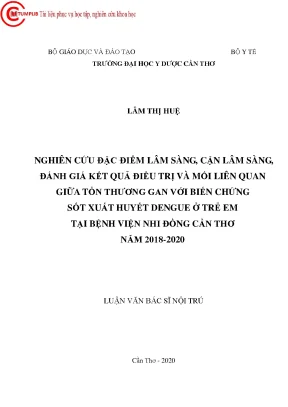 Nghiên Cứu Tổn Thương Gan và Biến Chứng Sốt Xuất Huyết