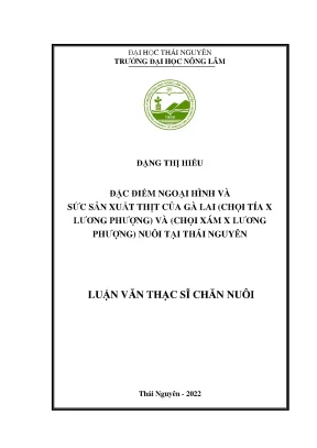 Đặc Điểm Ngoại Hình và Sức Sản Xuất Thịt của Gà Lai Chọi