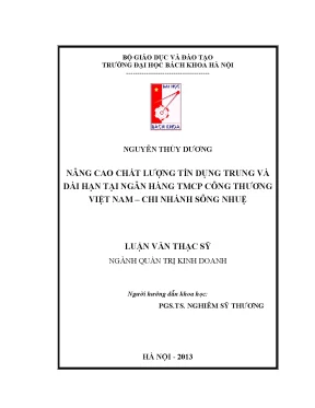 Nâng cao chất lượng tín dụng trung và dài hạn tại ngân