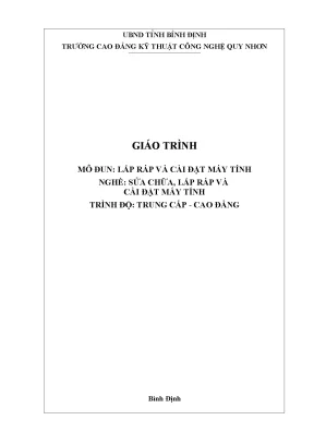 Giáo Trình Lắp Ráp và Cài Đặt Máy Tính Nghề Sửa Chữa 