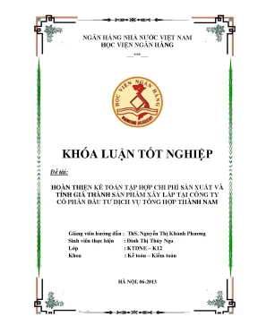 Cải Tiến Kế Toán Chi Phí Sản Xuất và Tính Giá Thành Sản