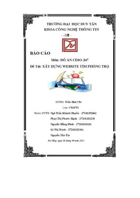 Xây Dựng Website Tìm Phòng Trọ - Đồ Án CDIO-347