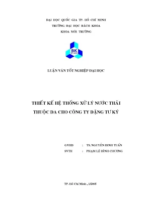Nghiên Cứu Về Quá Trình Xử Lý Nước Thải Trong Ngành Công