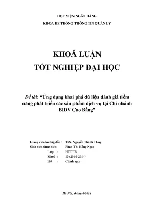 Khai Phá Dữ Liệu Đánh Giá Tiềm Năng Phát Triển Sản Phẩm