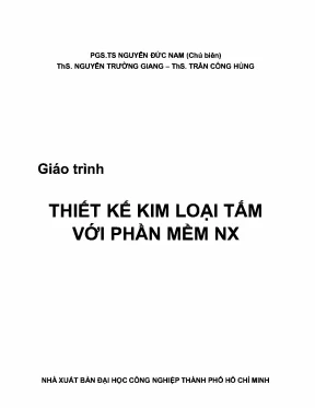 Giáo Trình Thiết Kế Kim Loại Tấm Với Phần Mềm NX