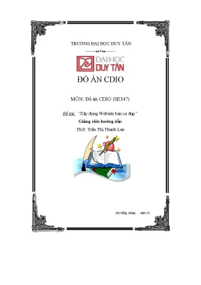 Xây Dựng Website Bán Xe Đạp - Đồ Án CDIO Tại Trường Đại