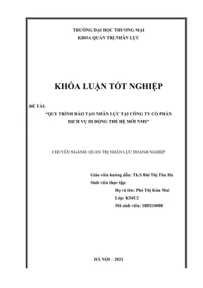 Quy Trình Đào Tạo Nhân Lực Tại Công Ty Cổ Phần Dịch Vụ