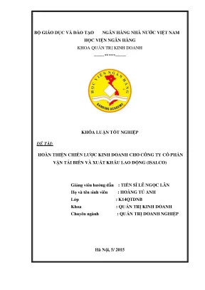 Chiến Lược Kinh Doanh Hiệu Quả Cho Công Ty Vận Tải Biển