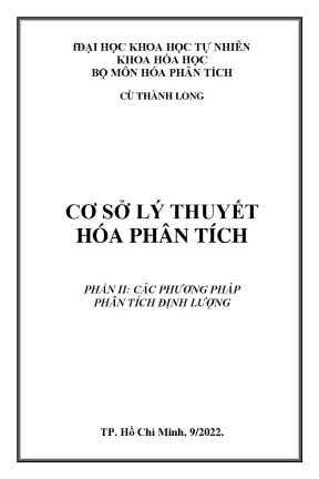 Phân Tích Định Lượng: Phương Pháp và Ứng Dụng trong Hóa Học