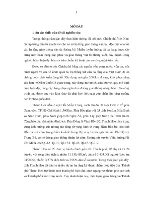 Nghiên cứu kết cấu nhịp cầu vượt cho nút giao thông tại 