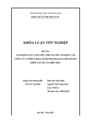 Tạo động lực làm việc cho nhân viên tại Bellsystem24-Hoa Sao