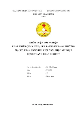 Phát Triển Quan Hệ Đại Lý Tại Ngân Hàng Thương Mại Cổ
