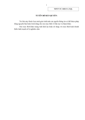 Giáo Trình Lập Trình Quản Lý với Microsoft Access 2010