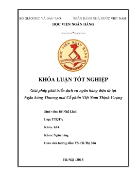 Giải pháp tối ưu cho dịch vụ ngân hàng điện tử tại VPBank