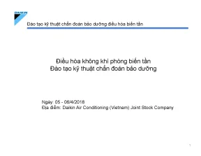 Đào Tạo Kỹ Thuật Chẩn Đoán và Bảo Dưỡng Điều Hòa Biến Tần