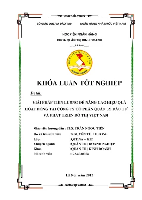 Giải Pháp Tiền Lương Nâng Cao Hiệu Quả Hoạt Động Tại
