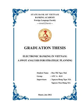 Phân Tích SWOT Ngân Hàng Điện Tử Tại Việt Nam: Chiến 