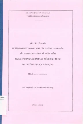 Quy Trình và Phần Mềm Quản Lý Đào Tạo Tiếng Anh TOEIC