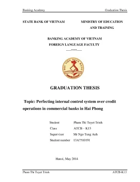 Hoàn thiện hệ thống kiểm soát nội bộ trong hoạt động tín 
