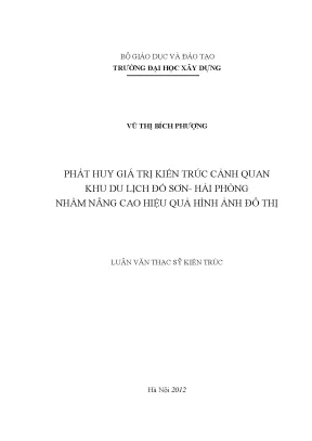 Phát Huy Giá Trị Kiến Trúc Cảnh Quan Khu Du Lịch Đồ Sơn