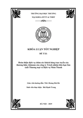 Cải Thiện Dịch Vụ Chăm Sóc Khách Hàng Trực Tuyến Của 