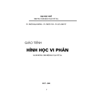 Nghiên cứu Hình học Vi phân: Tính chất và Ứng dụng trong