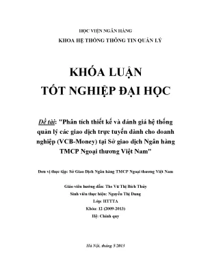 Phân Tích và Đánh Giá Hệ Thống Quản Lý Giao Dịch Trực