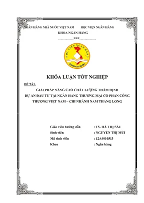 Cảm Ơn và Cam Đoan Trong Khóa Luận Tốt Nghiệp Ngành Ngân