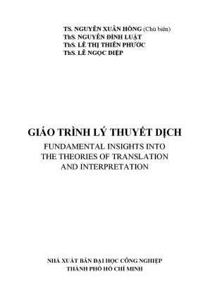 Giáo Trình Lý Thuyết Dịch: Những Kiến Thức Cơ Bản và Ứng 