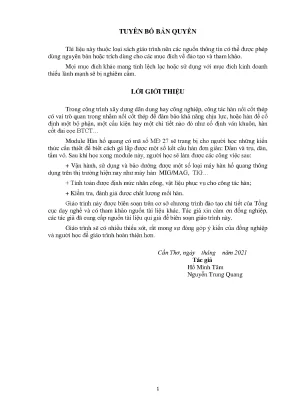 Giáo Trình Hàn Hồ Quang: Kỹ Năng và Kiến Thức Cần Thiết