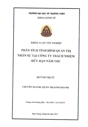 Phân Tích Quản Trị Nhân Sự Tại Công Ty TNHH Năm Thu