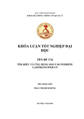 Tìm Hiểu và Ứng Dụng SEO Cho Website LamTrangWeb.vn
