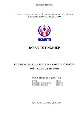 Mô Phỏng Điều Khiển Xe Hybrid Bằng MATLAB Simulink