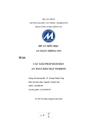 Giải Pháp Đảm Bảo An Toàn Bảo Mật Website