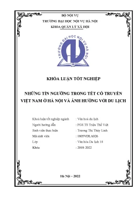 Tín Ngưỡng Tết Cổ Truyền Việt Nam Ở Hà Nội Và Tác Động