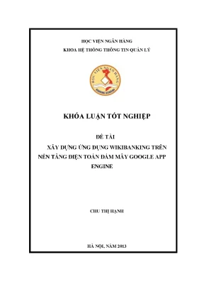 Xây Dựng Ứng Dụng Wikibanking Trên Nền Tảng Điện Toán