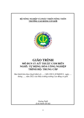 Giáo Trình Kỹ Thuật Cảm Biến Trong Tự Động Hóa Công 