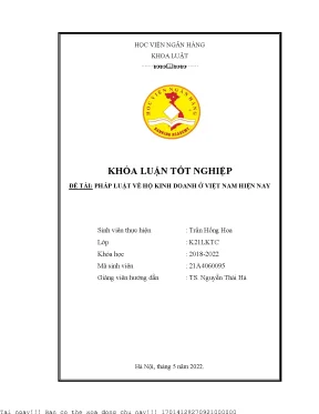 Cập nhật pháp luật về hộ kinh doanh tại Việt Nam 2023